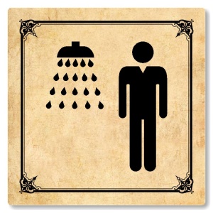 Sprcha muži, 148x148mm, pergamen, Nebraska